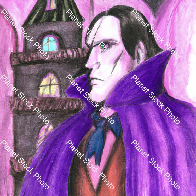 Early Vampire in a Castle stock photo with image ID: f4f60b85-cd8a-45fd-a20a-2220de42b6d0