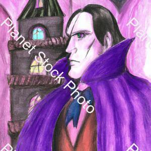 Early Vampire in a Castle stock photo with image ID: f4f60b85-cd8a-45fd-a20a-2220de42b6d0